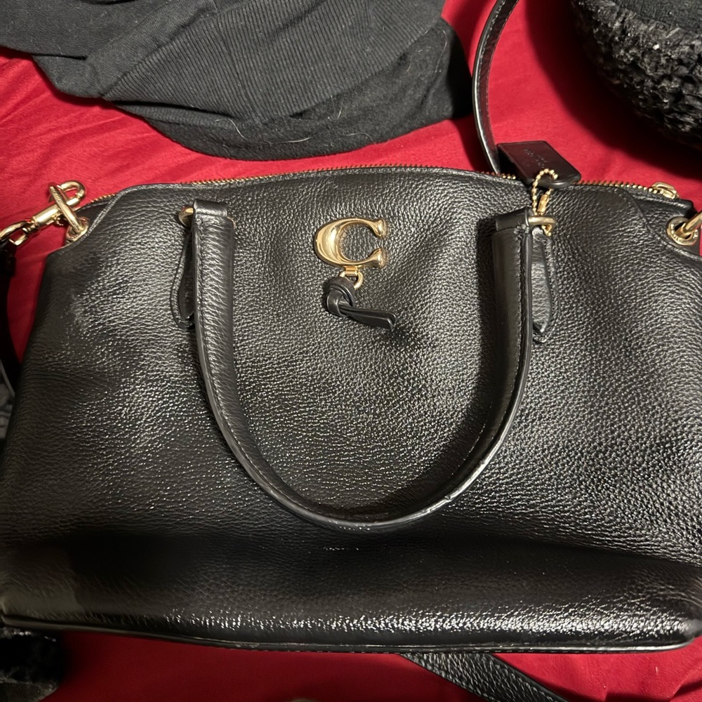 Coach Black Leather Handbag